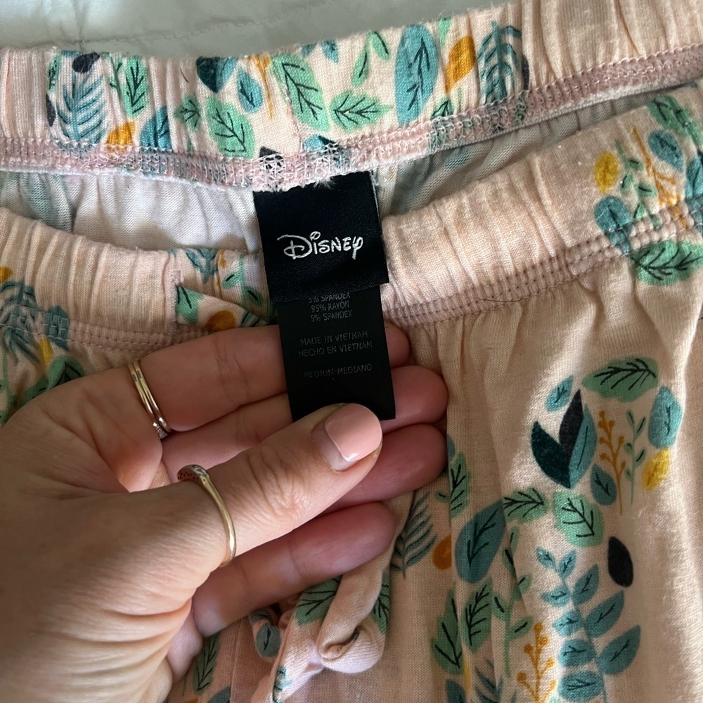 Disney Women's Sleepwear Set Pink with Blue Mickey Pattern Super Soft Medium - Picture 3 of 4